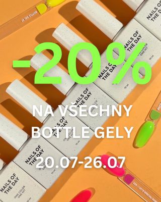 🔥 -20 % na všechny Bottle Gely! Léto patří barvám a teď je ten správný čas doplnit si zásoby oblíbených odstínů. Od 20. 7....
