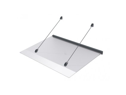 vchodová stříška LANITPLAST LAZUR 150/97 černá