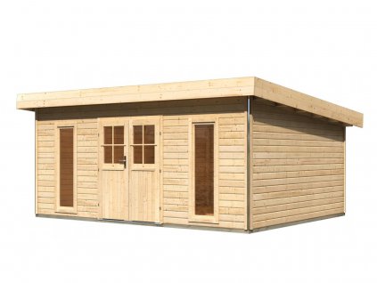 dřevěný domek KARIBU TECKLENBURG 3 (83411) natur