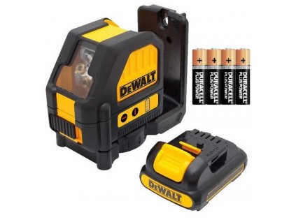 2860 dce088lr dewalt cerveny krizovy laser s adapterem na pripojeni 4 x aa baterie pres system xr