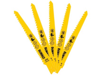 33548 1 dt2344 dewalt pilove platky 152 mm 5 ks do dreva hladke a rychle obloukove rezy