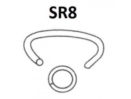 Bostitch C-kroužky SR8 19 mm, pozink, hliník, nerez 2500ks (typ RING616G50 C-kroužky SR8 19 mm, pozink 2500ks)