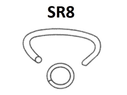Bostitch C-kroužky SR8 19 mm, pozink, hliník, nerez 2500ks (typ RING616G50 C-kroužky SR8 19 mm, pozink 2500ks)