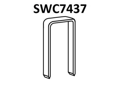 BOSTITCH kartonážní sponky SWC7437 15-19 mm, pozink 24000ks (D?lka SWC743715-1MZ spony SWC7437 - 15 mm, pozink 24000ks)
