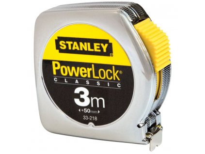 28949 1 1 33 218 stanley svinovaci metr 3m powerlock s kovovym pouzdrem