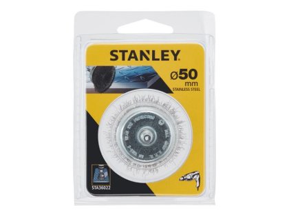 41904 sta36022 stanley hrnkovy ocelovy vlnity kartac 50mm x 55mm nerez ocel do vrtacky upinaci stopka 6mm