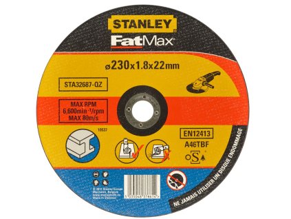 41982 1 sta32687 stanley fatmax rezny kotouc 230 x 22 2mm x 1 8mm na kov
