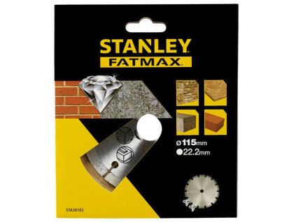 42003 sta38102 stanley fatmax diamantovy segmentovy kotouc 115 x 22 2mm na beton cihly