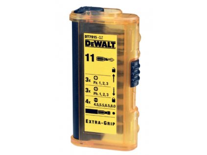 35348 2 dt7915 dewalt 11 ti dilna sada nastavcu torsion se zebrovanim extra grip