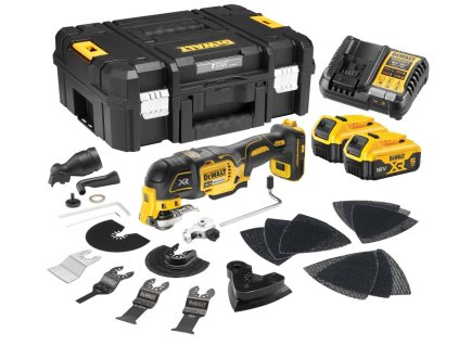 42891 2 dcs356p2 dewalt 18 volt aku bezuhlikova oscilacni multibruska s prislusenstvim 2 x baterie 5 0 ah nabijecka kufr t stak