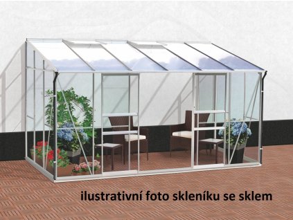 skleník VITAVIA IDA 7800 PC 4 mm stříbrný LG301