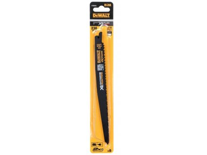45770 dt99555 dewalt xr flexvolt pilove platky 230 mm 4 6 tpi na drevo s hrebiky 5 ks