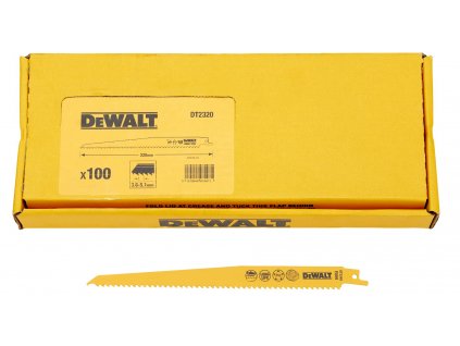 45815 dt2320 dewalt pilove platky 228 mm 6 tpi pro rychle rezy dreva s hrebiky a pevnych plastu 100 ks