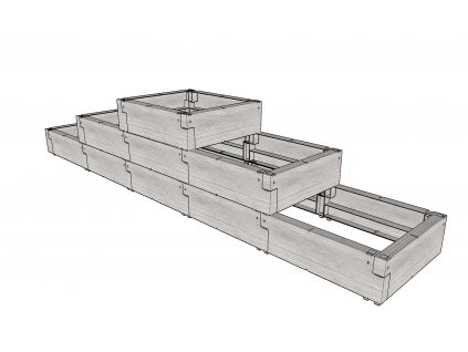 vyvýšený záhon JUWEL TIMBER ERGOLINE StepOne LG3130