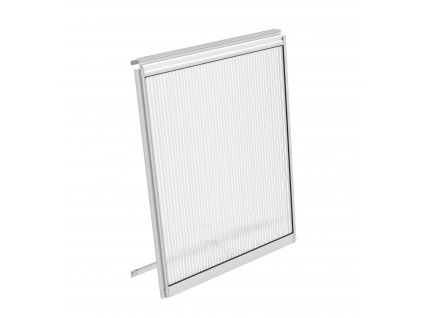 stěnové ventilační okno stříbrné VITAVIA typ V (40000546) PC 6 mm LG3089
