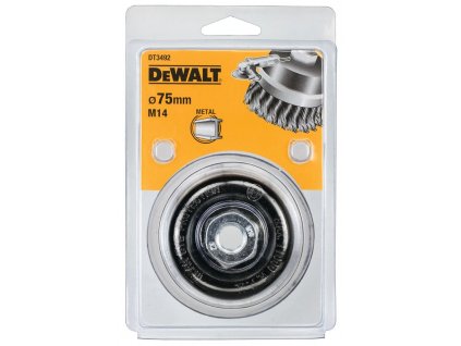 49901 2 dt3492 dewalt hrnkovy rotacni copankovy drateny kartac 75mm pro uhlove brusky