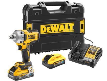 51117 dcf891h2t dewalt 18volt aku bezuhlikovy razovy utahovak 1 2 813nm 2 x baterie 5 0 ah powerstack nabijecka kufr t stak