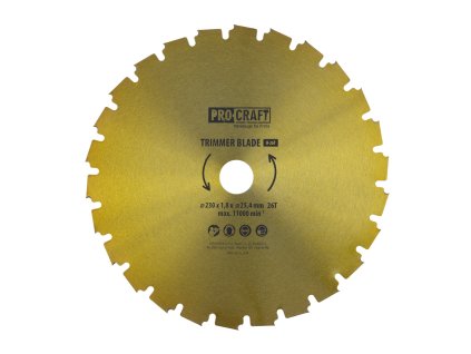 6981 nuz krovinorezu kotouc d230254 26t procraft h 26t