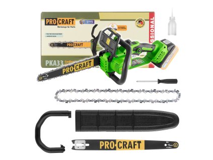 8339 aku retezova pila procraft pka33 bez baterie a nabijecky pka33 bb