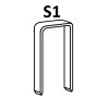Bostitch spony S1 100-130 mm, nerez 1280-1600ks (D?lka S1-100SS304 spony S1 - 100 mm, nerez 1600ks)