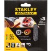 50325 sta39267 stanley fatmax 3x brusne mrizky 125 mm pro excentrickou brusku