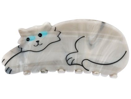 Coucou Suzette® skřipec do vlasů Šedá kočička