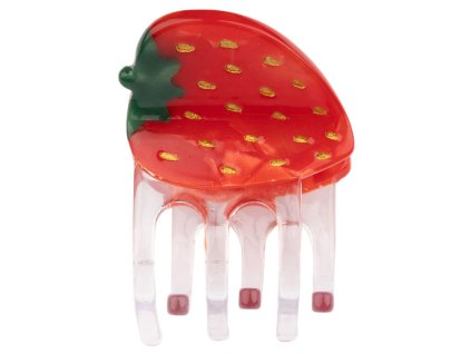 coucou suzette accessoire fruit legume veggie hair claw kitsch fruits mini hair claw fruit fun vegs mini pince BO Meryl Hubert Fraise web 2