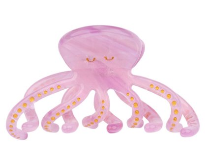 coucou suzette accessoire accessory cadeau gift mini pince à cheveux hair claw coquillages et crustacés shellfish and crustaceans mer sea poulpe octopus violet mauve purple Web2