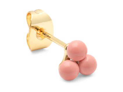 LULU1840 Trio earring 1 pcs enamel Burnt Coral Extra 0