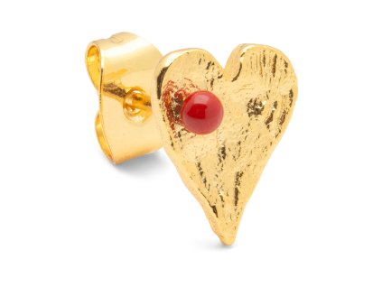 LULU1843 Sweet Heart earring 1 pcs Passion Red Extra 4