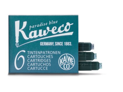 Kaweco zásobníky do pera, 6 ks - Paradise Blue