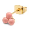 LULU1840 Trio earring 1 pcs enamel Burnt Coral Extra 3