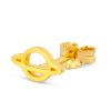 LULU1262 Saturn earring 1 pcs Gold Plated Main