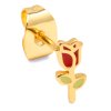 LULU1744 Rose earring 1 pcs Gold Plated Extra 4