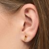 LULU1744 Rose earring 1 pcs Gold Plated Extra 1