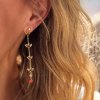 LULU1281 Topping Long 4 Secrets earring 1 pcs Gold Plated Extra 1
