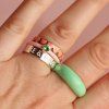 LULU1864 Color Ring Chunky Seasalt Green Extra 5