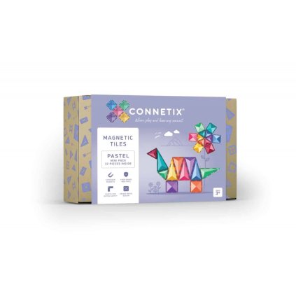 11476 6 connetix magneticka stavebnice 32 dilku pastelove