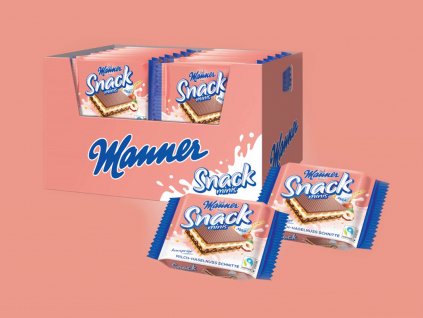 DISPLAY Manner Snack Mini Milch Haselnuss 28x25g