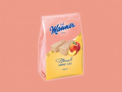 Manner sommerwaffel Pfirsich 185g oplatka