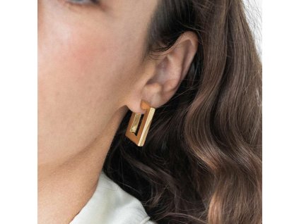 zlate nausnice 18k damske vodeodolne nehrdzavejuca ocel