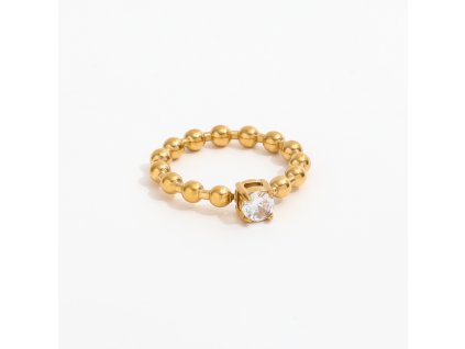 damsky zlaty prsten z nehrdzavejucej ocele 18k