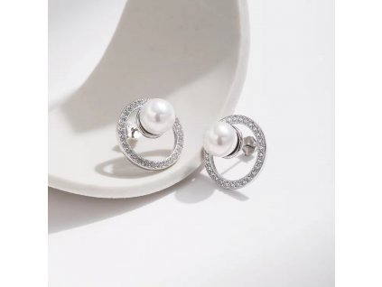 dámske náušnice strieborné striebro 925