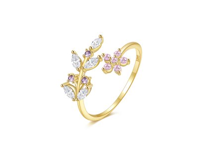 Prsteň KVET - striebro 925