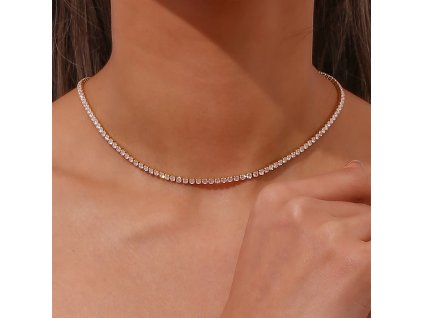 tennis nahrdelnik damsky pozlateny chirurgicka ocel