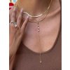 Náhrdelník elegantný so zirkónmi