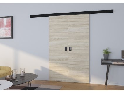 Posuvné nástěnné dvoukřídlé dveře TOPPO 140  Posuvné nástěnné dvoukřídlé dveře TOPPO