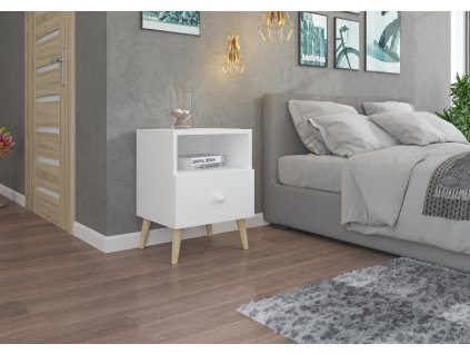Noční stolek se zásuvkou LOGAN  Noční stolek se zásuvkou LOGAN