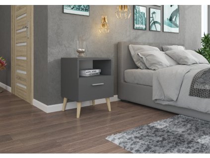 Noční stolek se zásuvkou LOGAN  Noční stolek se zásuvkou LOGAN