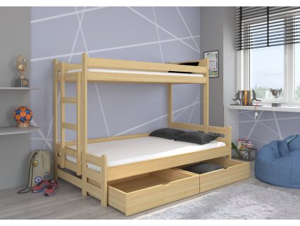 Třílůžková patrová postel BENITO 200x80  Třílůžková patrová postel BENITO